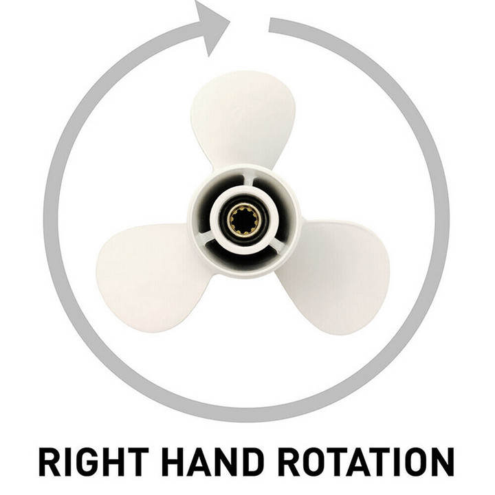 Supply 664-45941-01-EL Aluminium Propeller with size 9-7/8*9-F 3 Blades for Yamaha 20-30Hp Outboard Engine