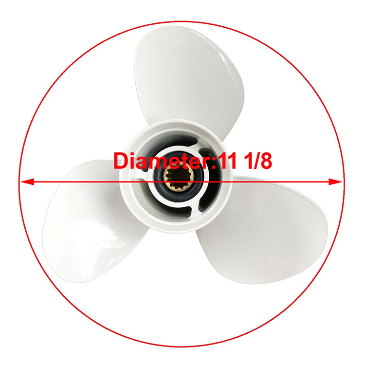 high quality outboard parts propeller for yamaha 663-45945-02-EL(69W-45945-00-EL) 20/25/30HP