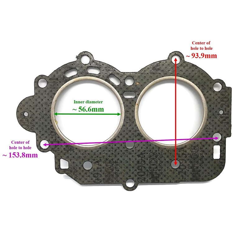 CYLINDER CYL HEAD GASKET for Yamaha Outboard 9.9HP 15HP 15 6E7-11181-A0 A1 A2 00