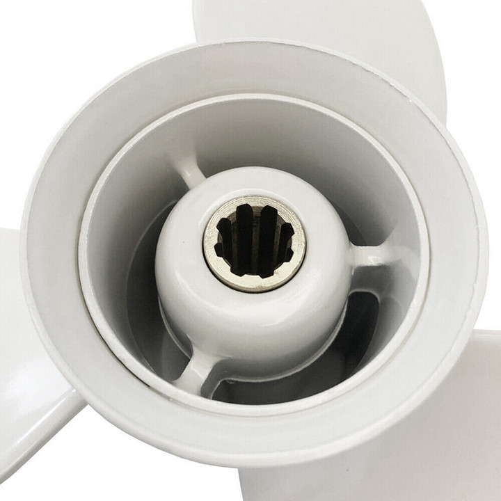 Boat Engine Aluminum Alloy Propeller 9 1/4x11-J for Yamaha 9.9HP 15HP Outboard Motor 9.25x11 63V-45943-10-00 63V-45943-00-EL