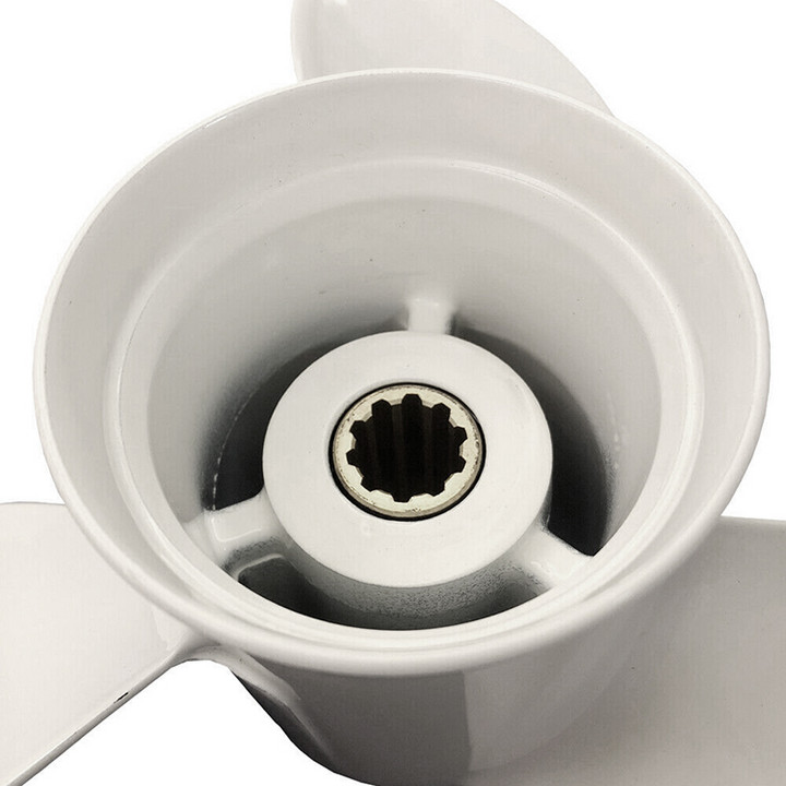 Supply 664-45941-01-EL Aluminium Propeller with size 9-7/8*9-F 3 Blades for Yamaha 20-30Hp Outboard Engine