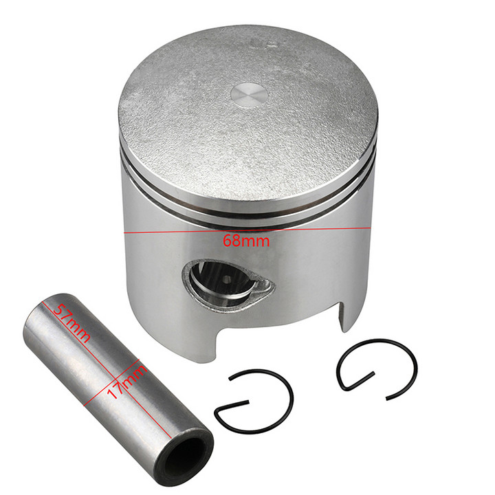346-00001-0 Piston set for Tohatsu Nissan Mercury 25HP 30HP 346-00001 Outer diameter：68MM 346-00001-1 346-00001 2T boat motor