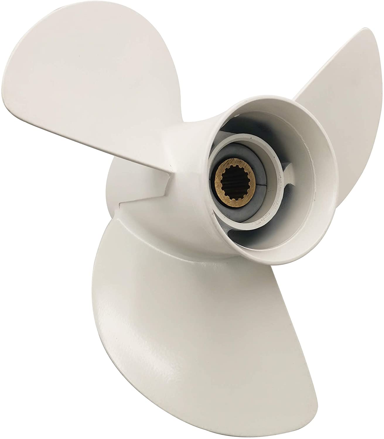 50-130HP Outboard Motor Boat Propeller 6E5-45947-00-EL with Size 13-1/2*15" for Yamaha 75HP Outboard Engine