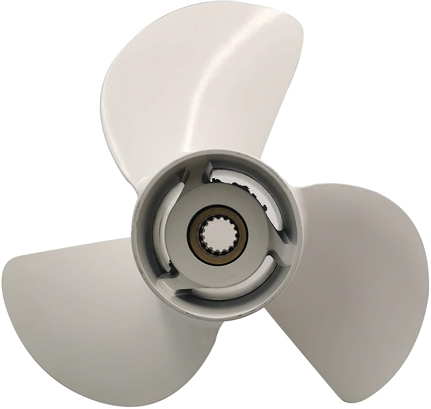 50-130HP Outboard Motor Boat Propeller 6E5-45947-00-EL with Size 13-1/2*15" for Yamaha 75HP Outboard Engine