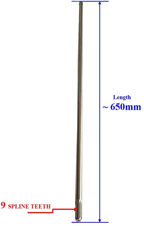 6E0-45511-01 (S) 65CM/25.59IN Drive Shaft For Yamaha Outboard F 4HP 5HP 2/4T