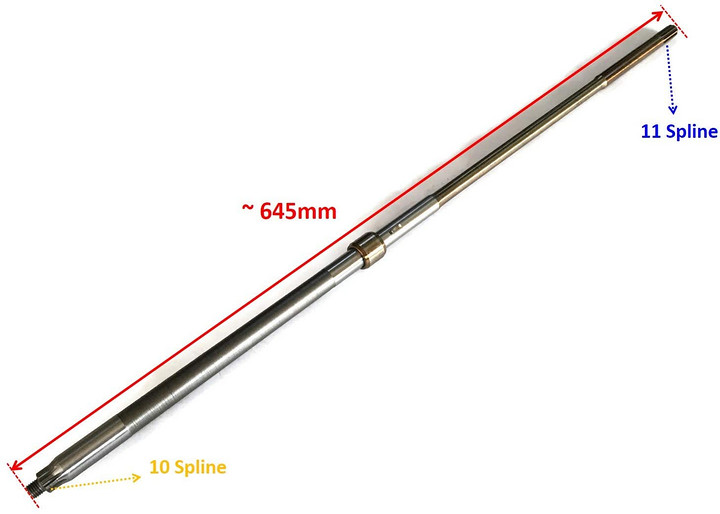 DRIVE SHAFT COMP Short 6B4-45501-00 fit Outboard E 9.9HP - 15HP D 2/4 