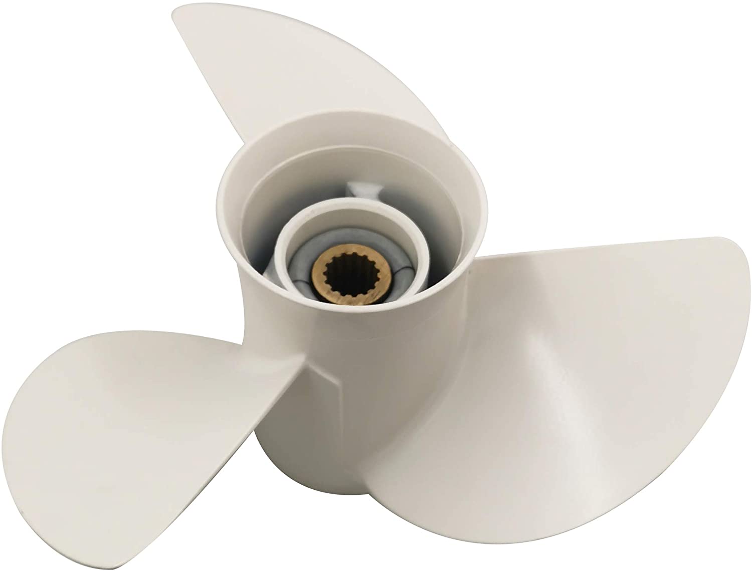 50-130HP Outboard Motor Boat Propeller 6E5-45947-00-EL with Size 13-1/2*15" for Yamaha 75HP Outboard Engine