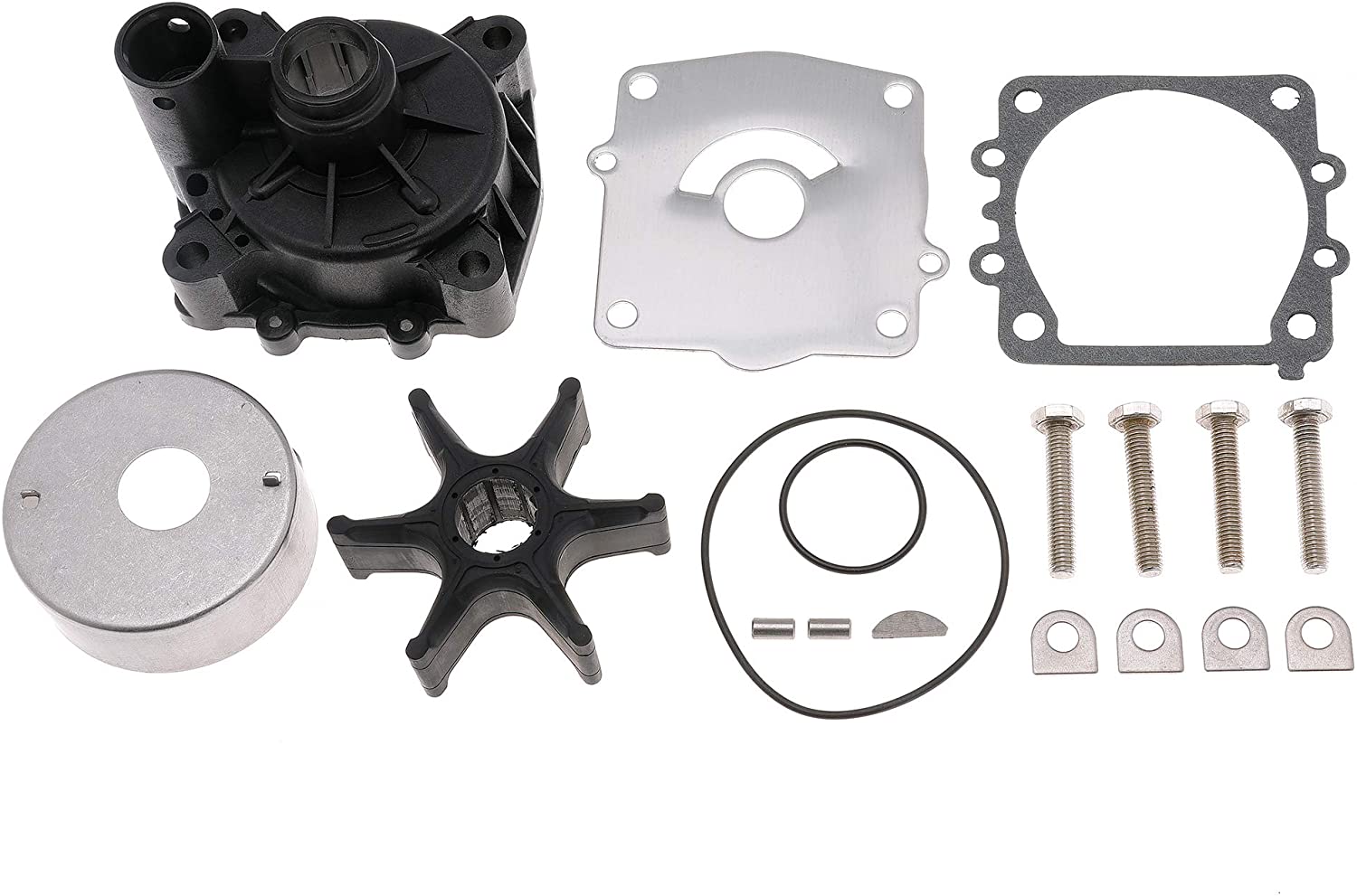 Impeller Water Pump Repair Kit with Housing for Yamaha 61A-W0078-A3 V6 Outboards 115-250 HP Fits