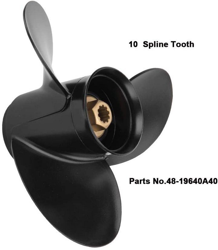 Boat Screw Propeller 48-19640A40 Mercury Marine Propeller Size 3X10-3/8X13" for Mercury 9.9HP 15HP 18H