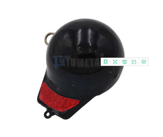 Oval type downrigger weight