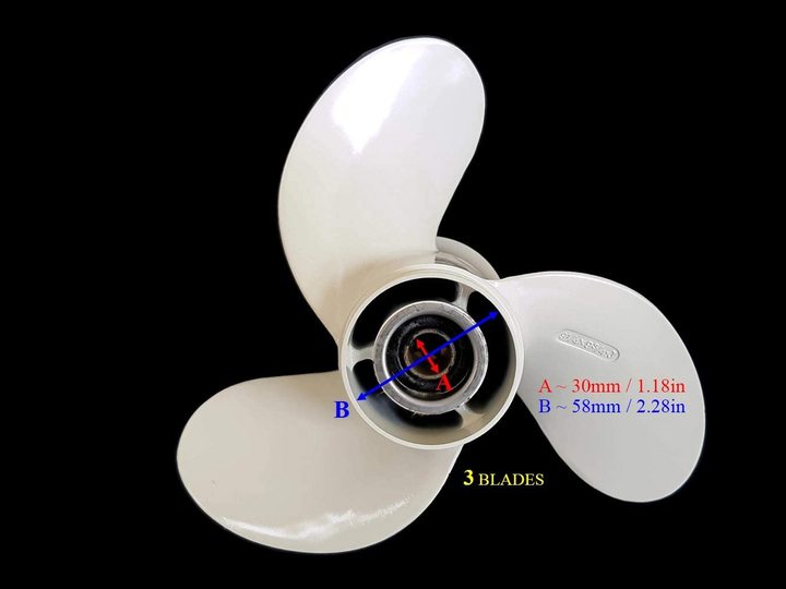 683-45952-00-EL Outboard Propeller 9-1/4*9-3/4-J Application for Outboard Engine Yamaha 9.9-20 HP