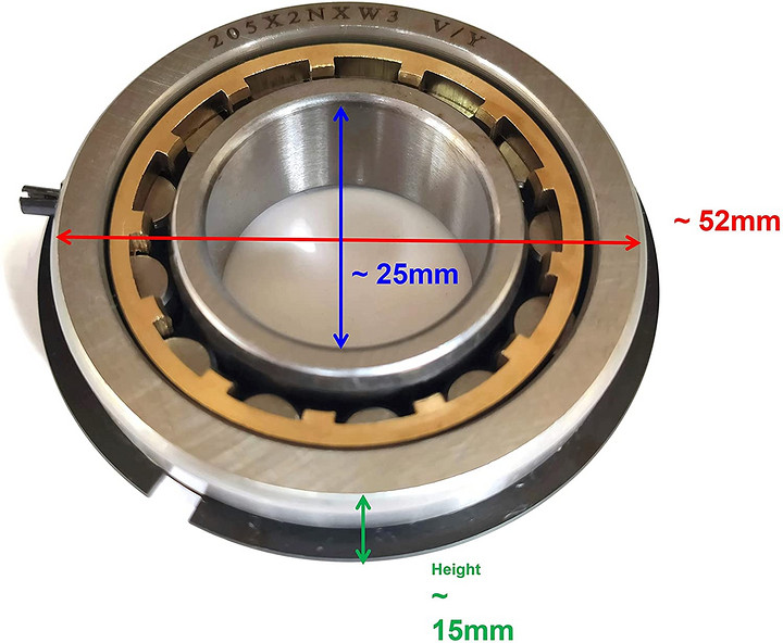 205X2NXW3 X/V Crankshaft Bearing 93390-00029 For 9.9HP 15HP Outboard Engine Bearing OEM Quality