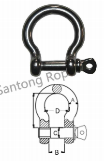 SHACKLES AISI316,BOW TYPE