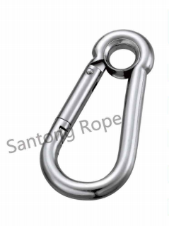 SNAP HOOK AISI316,WITH EYELET,DIN 5299-A