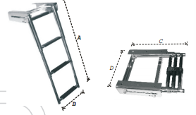 TELESCOPIC LADDER AISI316