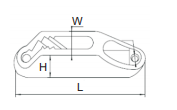 ROPE CLEAT AISI316