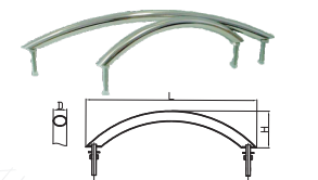 HAND RAIL AISI316,OVAL PIPE