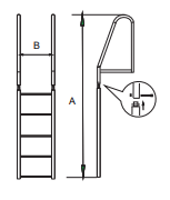 DOCK LADDER AISI316