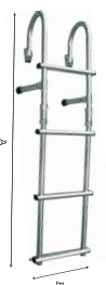 FOLDING LADDER AISI316