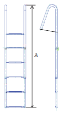 FOLDING TELESCOPIC LADDER,STAINLESS STEEL