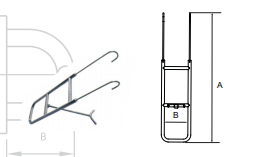 BOW LADDER AISI316
