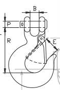 CLEVIS SLIP HOOK WITH LATCH