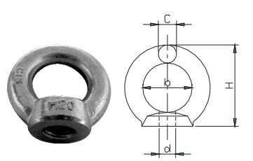 EYE NUT C15,DIN582