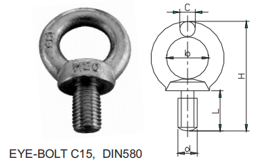 EYE-BOLT C15,DIN580