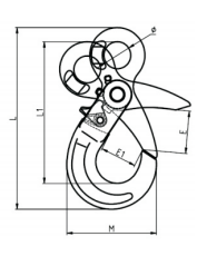 SELFLOCK HOOK G80 TYPE CLEVIS