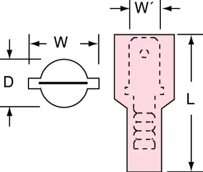 Nylon insulated male quick release connector MNU18-187DMIX