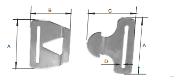 WEBBING-BUCKLE-CONNECTOR,AISI316