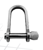 SCREW-PIN-SHACKLE AISI316 FLAT