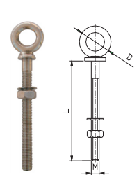 EYE BOLT WITH NUT AND WASHER