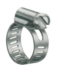 HOSE-CLAMP AISI304 WITH STAMPED OPEN SLIT