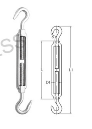 S0233 Turnbuckle JIS Type Hook/Hook