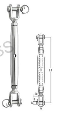 S5271 Rigging Screw Jaw/Jaw Welded Form