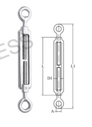 S0222 Turnbuckl Eye/Eye