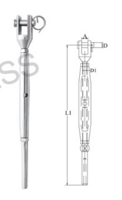 S0252 Rigging Screw Jaw/Wire Rope Terminal MT Form