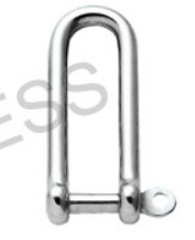 S0168 Long D Shackle Captive Pin