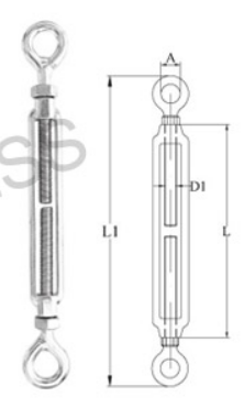 S0222P Turnbuckl Eye/Eye