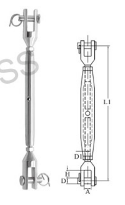 S0251 Rigging Screw Jaw/Jaw MT Form