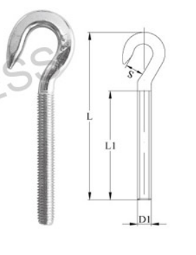 S5089 Hook Screw For Turnbuckle