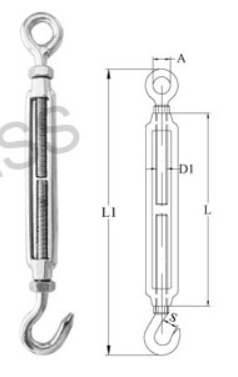 S0221P Turnbuckl Hook/Eye