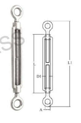 S0236 Turnbuckle DIN 1480 Type Eye/Eye