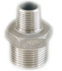 HEXAGON REDUCING NIPPLE AISI316,THREAD OUTSIDE/OUTSIDE