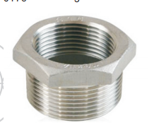 HEXAGON BUSHING AISI316,OUTSIDE/INSIDE