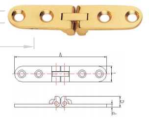 Brass Counter Hinges,polished+chormed