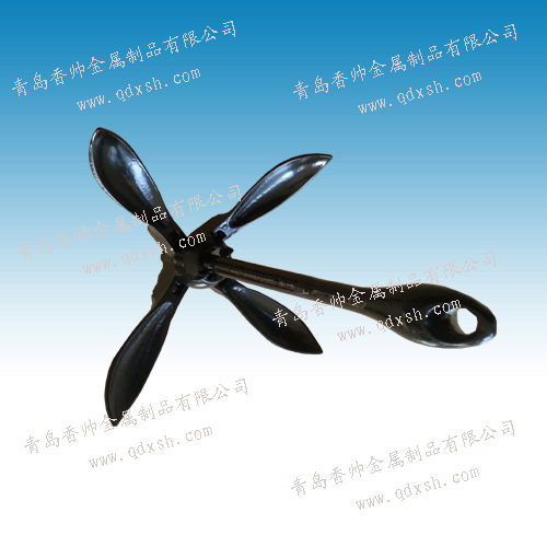 Plastic sprayed folding anchor