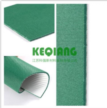 PVC double cloth, one side green