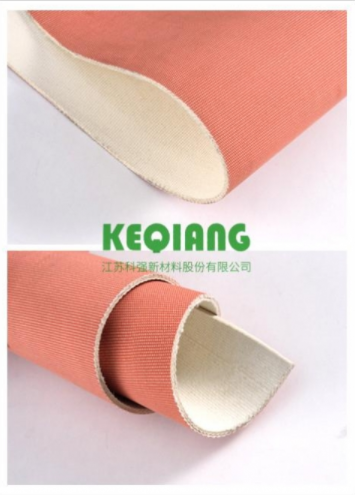 Silicone canvas belt